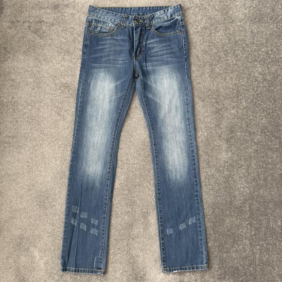 DSQUARED2 Other - Dsquared2 Jeans Mens 29 Blue Straight Leg Distressed Denim Made Italy Designer